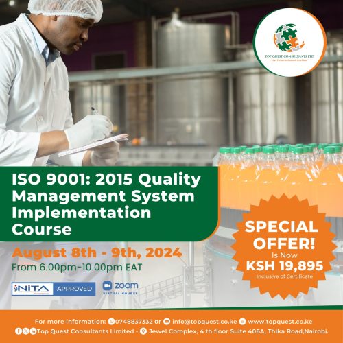 ISO 9001: 2015 Quality Management System Implementation Course