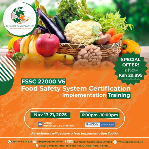 FSSC 22000 V6 Food Safety Certification Implementation Training